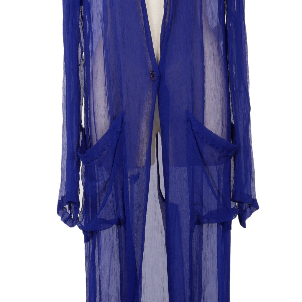 ドリスヴァンノッテン DRIES VAN NOTEN シースルー シルク ガウン