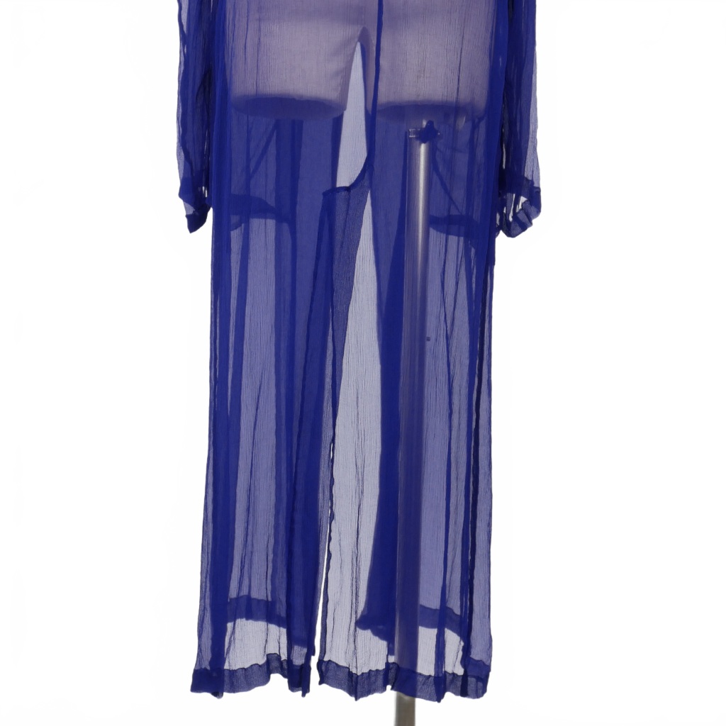 ドリスヴァンノッテン DRIES VAN NOTEN シースルー シルク ガウン