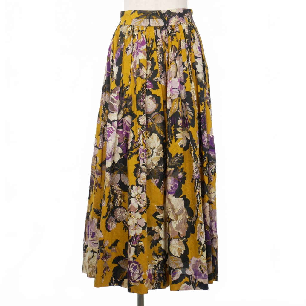 DRIES VAN NOTEN プリーツスカート マルチカラー ストア ドリスヴァン