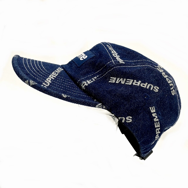 シュプリーム SUPREME 美品 Lenticular Logo Camp Cap デニム ボックス