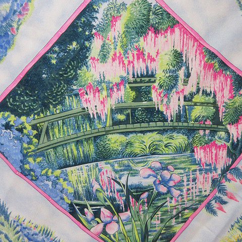 エルメス HERMES スカーフ カレ90 ジヴェルニー GIVERNY モネの庭 大判 