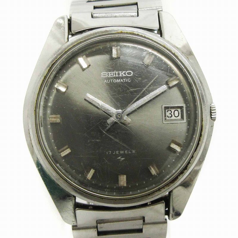 セイコー SEIKO 腕時計 アナログ 自動巻き 17石 7005-8010 デイト 