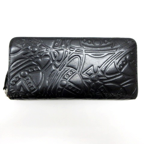 Vivienne Westwood ブラック長財布　型押し　エンボス 楽天市場】ヴィヴィアン 長財布 エンボスラウンドファスナーの通販
