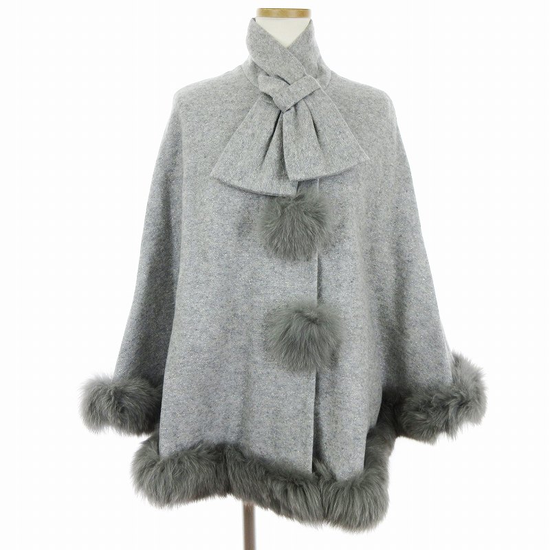 カシミヤ100％BLACK FOXファー AUSTIN REED 38 カシミヤ100％BLACK FOXファー AUSTIN REED 38