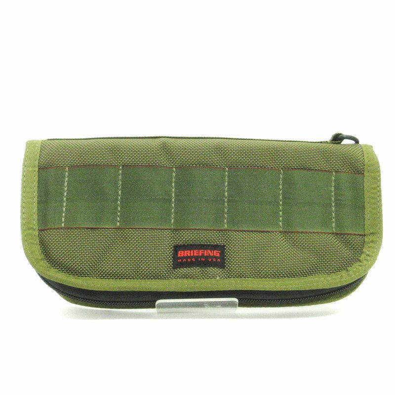 ブリーフィング BRIEFING 美品 ラウンドファスナー ポーチ