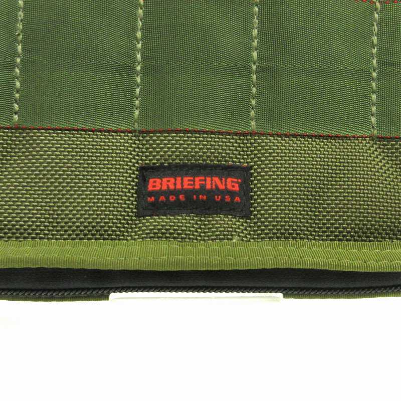 ブリーフィング BRIEFING 美品 ラウンドファスナー ポーチ