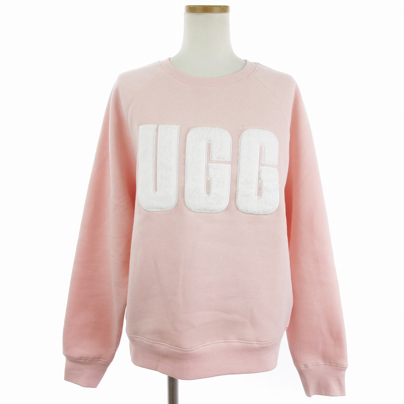 UGG スウェット トレーナー アグ グレー マドリン ファジー ロゴ