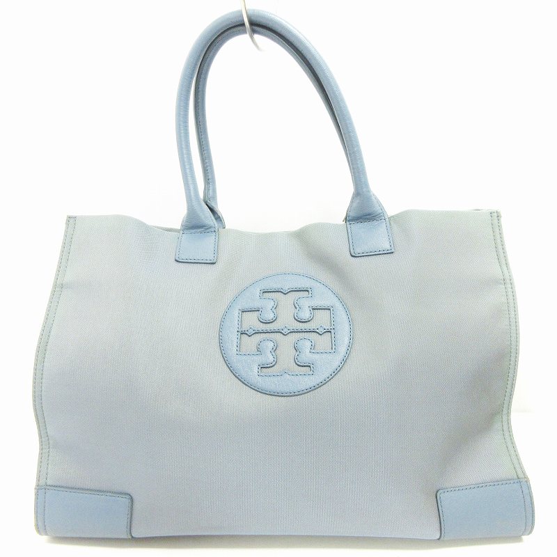 トリーバーチ TORY BURCH トートバッグ HDD024 キャンバス レザー 青