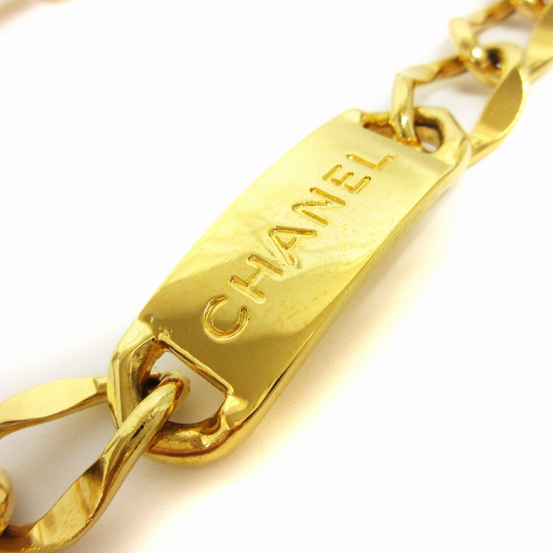 専用　CHANEL ヴィンテージ チェーンベルト ゴールド コインチャーム付き CHANEL ロゴプレートCCマークコインチャームチェーンベルト