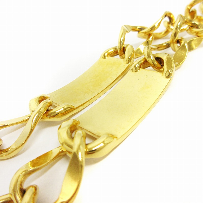 シャネル CHANEL ヴィンテージ チェーンベルト ロゴプレート