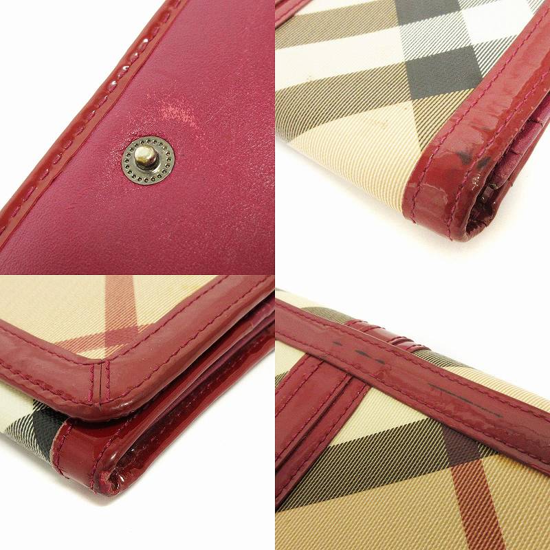 Burberry 長財布 ベージュ/ブラック/レッド 楽天市場】バーバリー 二つ折り財布 ベージュ ブラック