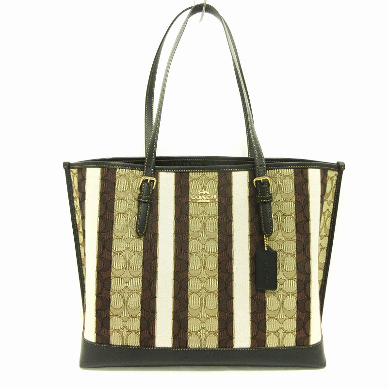 コーチ COACH シグネチャー モリー ストライプ トート バッグ C4088 