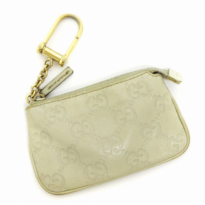グッチ GUCCI シマ レザー コインケース キーリング付き 233183 グッチ GUCCI シマ レザー コインケース キーリング付き 233183