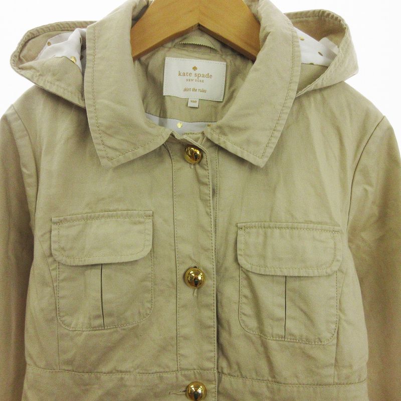 ★kate spade★ベージュ ダッフルコート 150 ☆kate spade☆ベージュ ダッフルコート 150 ケイトスペード(kate