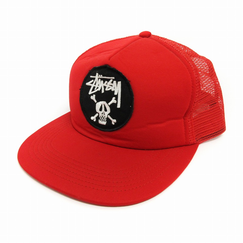 ステューシー STUSSY スカル メッシュ キャップ スナップバック