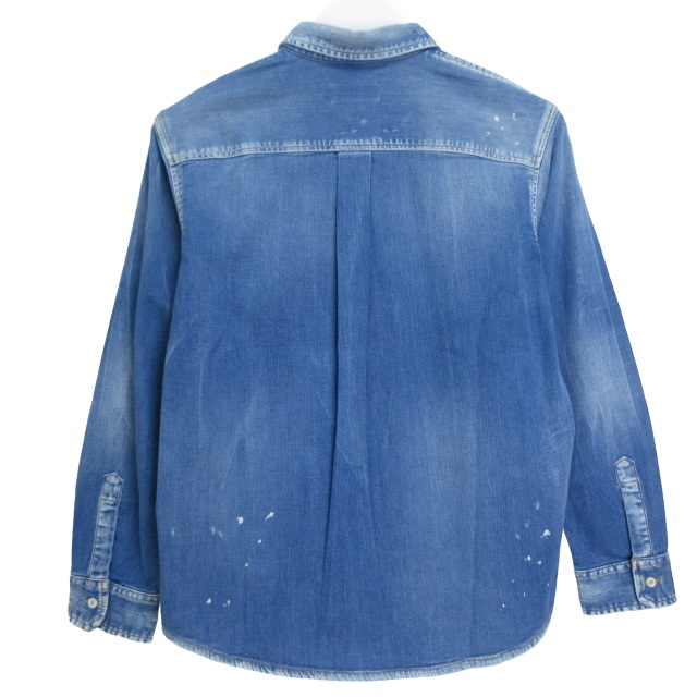 ディースクエアード DSQUARED2 シャツ 長袖 ICON ロゴ ダメージ加工 