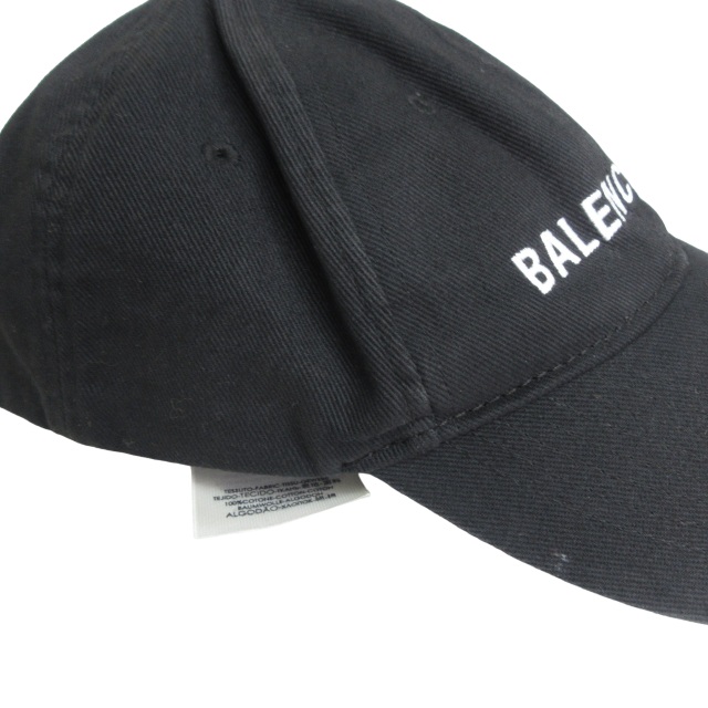 BALENCIAGA バレンシアガ キャップ 黒ブラック L58 おしく