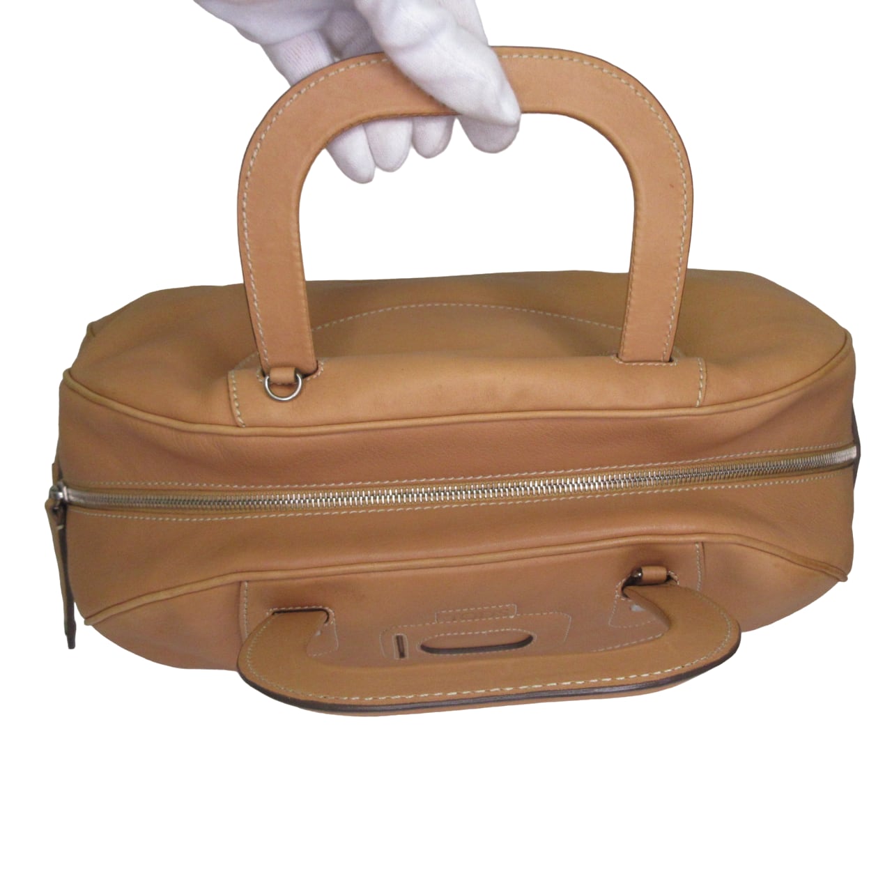 TOD’S トッズ レザー ボストンバッグ 2way ロゴ型押し ブラウン トッズ TOD'S TOD'S トッズ ハンドバッグ ミニボストン ロゴ型