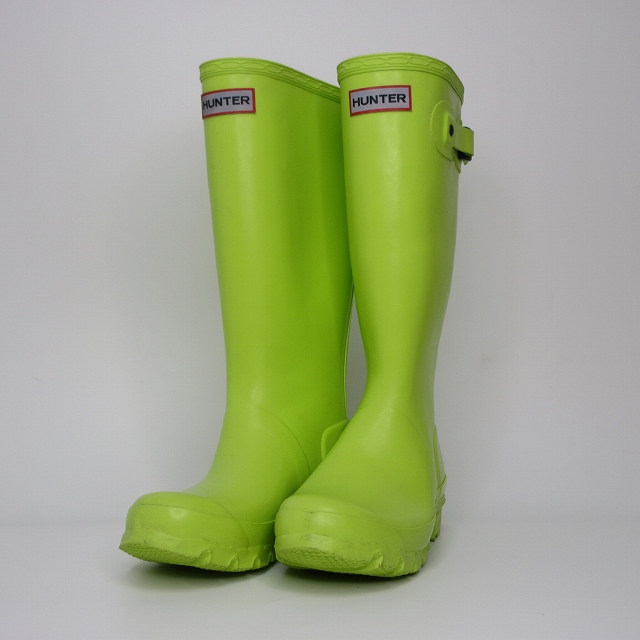 ハンター HUNTER ロングレインブーツ グリーン UK3 US4M/5F EU35/36 