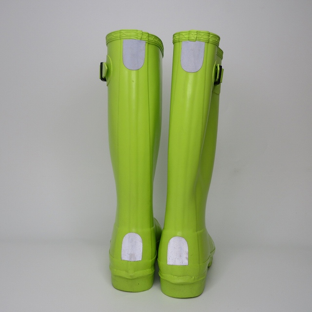 ハンター HUNTER ロングレインブーツ グリーン UK3 US4M/5F EU35