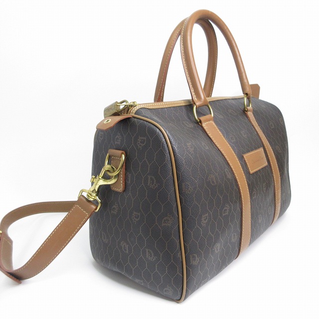 専用フランス製 old Christian Dior ハニカム柄 ボストンバッグ 中古・古着通販】Christian Dior (クリスチャン ディオール) ハニカム