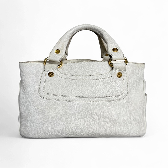セリーヌ CELINE ブギーバッグ ハンドバッグ ホワイト レザー