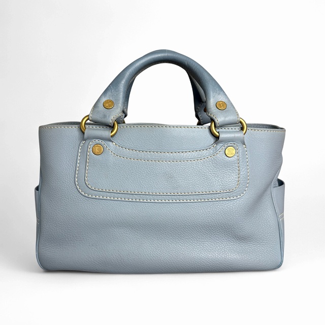セリーヌ CELINE ブギーバッグ ハンドバッグ ブルー レザー レディース