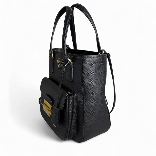 PRADA プラダ サフィアーノレザー メトロポリスバッグ ショルダーバッグ