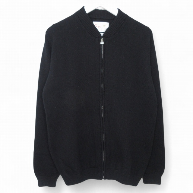 コーギー Cogi カシミヤ混 ニットジップアップジャケット ブラック M  