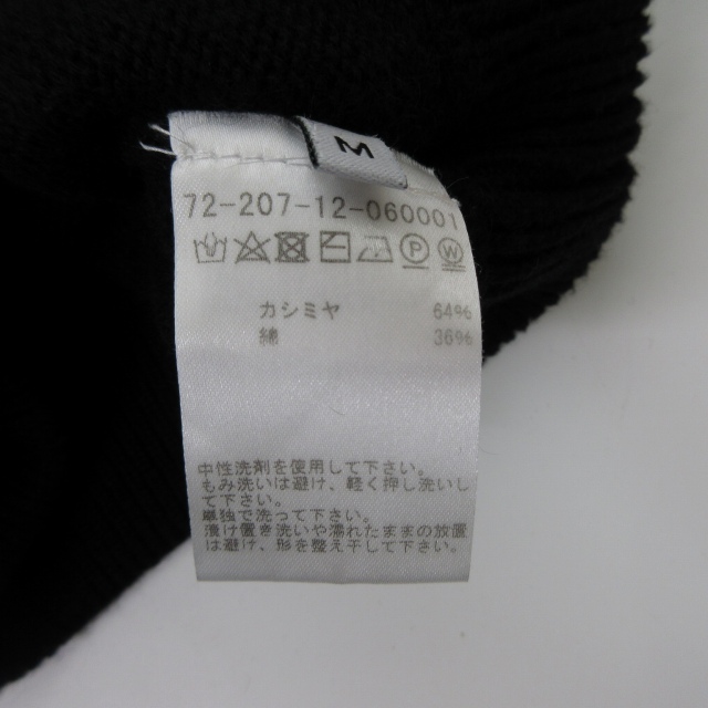 コーギー Cogi カシミヤ混 ニットジップアップジャケット ブラック M  