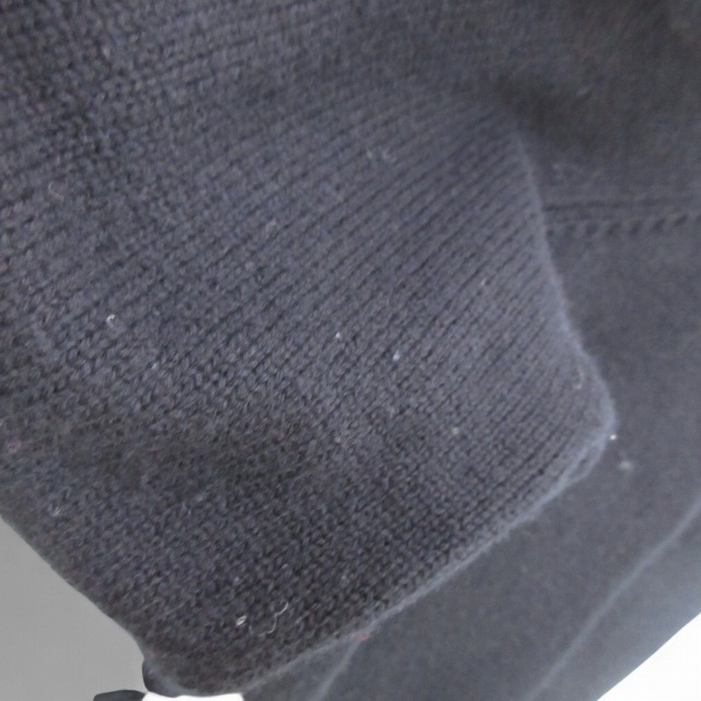 コーギー Cogi カシミヤ混 ニットジップアップジャケット ブラック M  