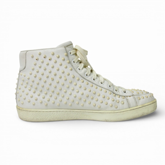 グッチ GUCCI ハイカットスニーカー スタッズ ホワイト 8 1/2 27.5cm相当 k368115 メンズ