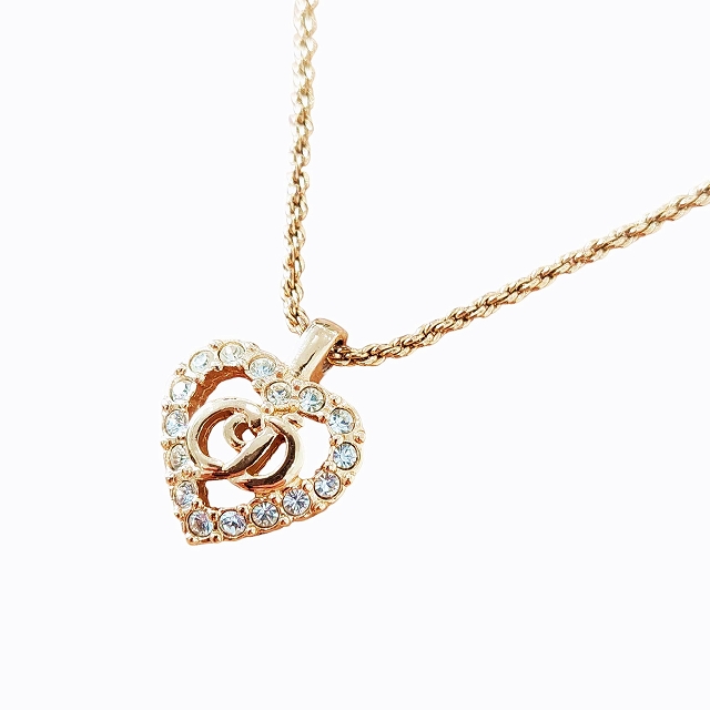 クリスチャンディオール Christian Dior ヴィンテージ CDロゴ ハート 
