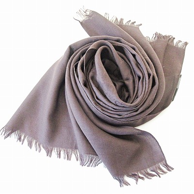 グッチ GUCCI 美品 マフラー ストール GG柄 ウール シルク混 フリンジ  