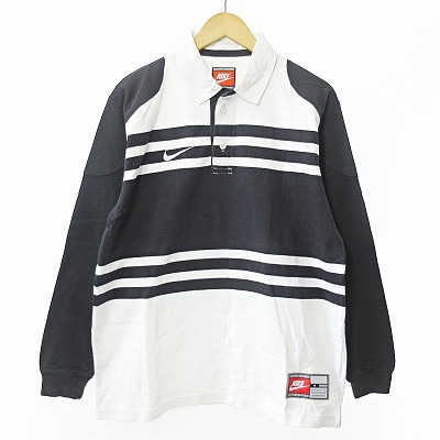 ナイキ NIKE ラガーシャツ カットソー ポロシャツ 長袖 スウッシュ 