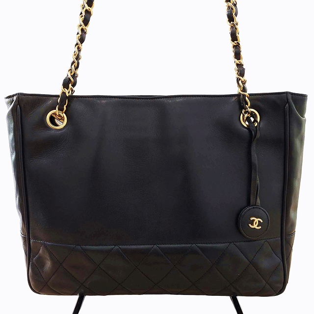 シャネル CHANEL ヴィンテージ マトラッセ ダブルチェーンショルダー 