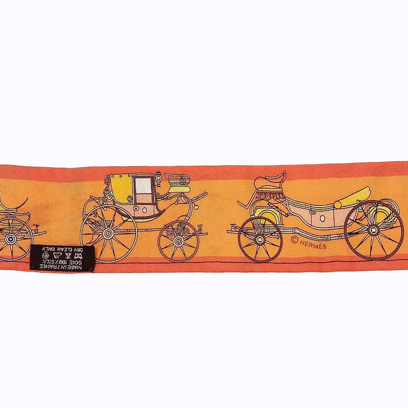 エルメス HERMES ツイリー スカーフ シルク 馬車の変遷 フランス製