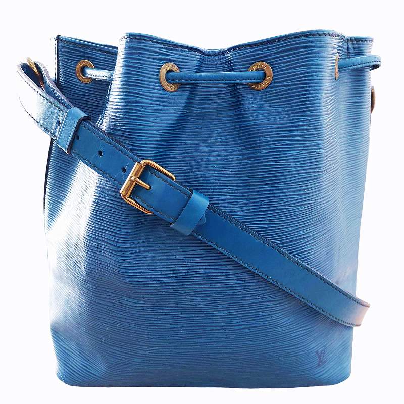 Louis Vuitton ブルー レザー ショルダーバッグ