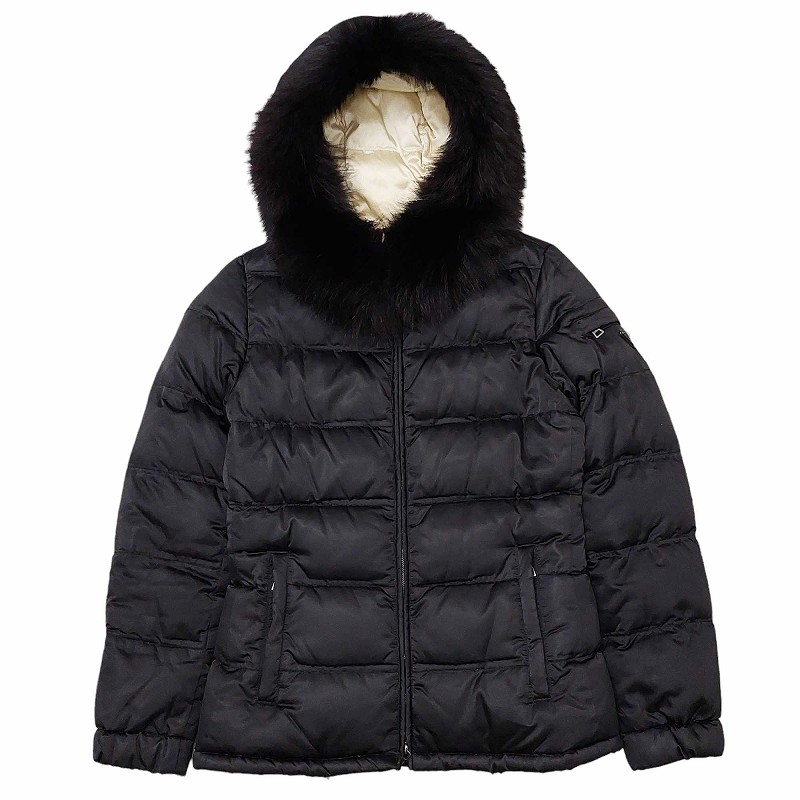 プラダスポーツ PRADA SPORT ダウンジャケット フーディ ダブルジップ 