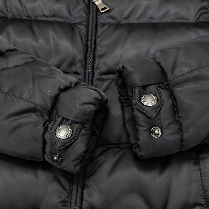 プラダスポーツ PRADA SPORT ダウンジャケット フーディ ダブルジップ