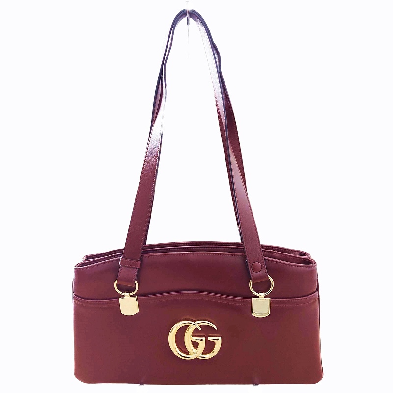 GUCCI GGマーモント アリー バーガンディ ショルダーバッグ GUCCI GGマーモント アリー バーガンディ ショルダーバッグ