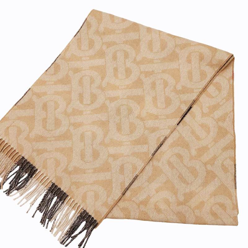 バーバリー BURBERRY 現行タグ マフラー リバーシブル ロゴ モノグラム  