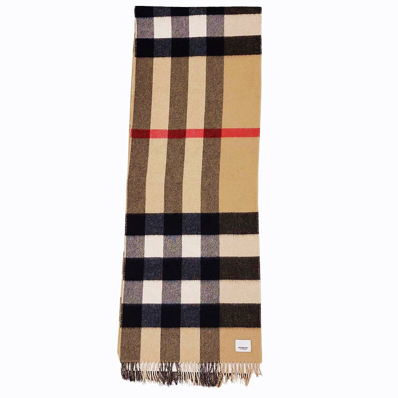 バーバリー BURBERRY 現行タグ マフラー リバーシブル ロゴ モノグラム 