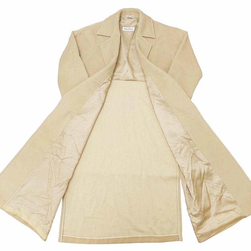 MaxMara チェスターコート ホワイト イタリア製