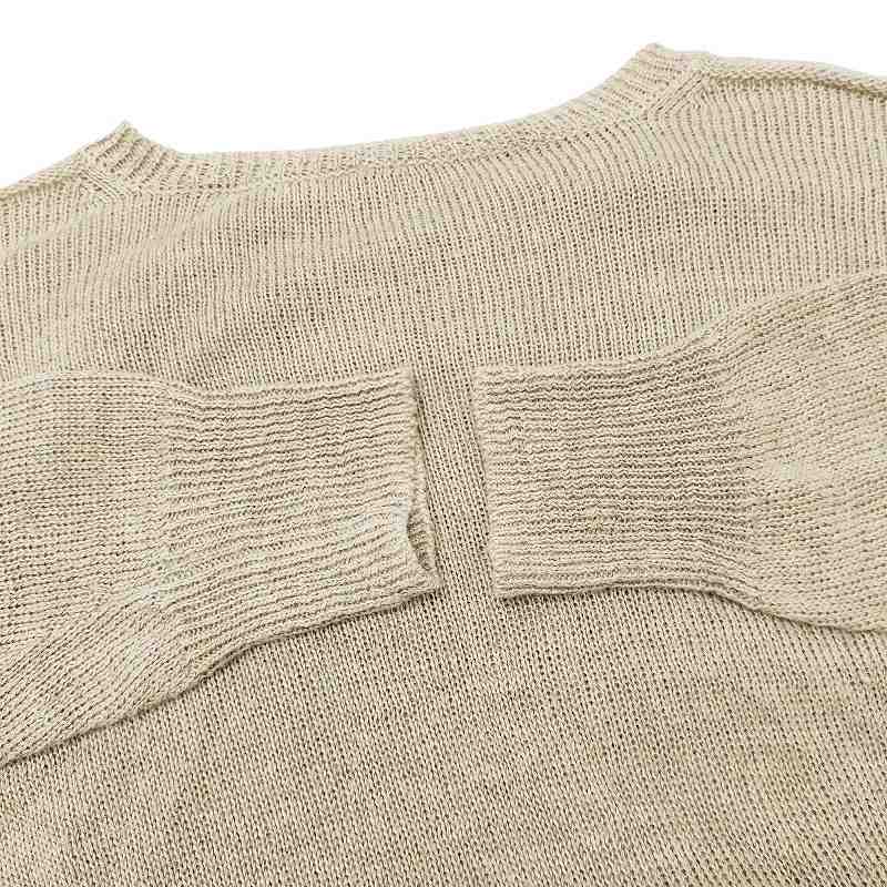 コモリ COMOLI 美品 22SS ヘンプ ガンジーニット セーター v01-06005 