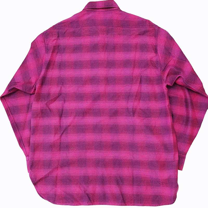コモリ COMOLI 21AW ウールシルクワークシャツ U03-02010 オンブレ 