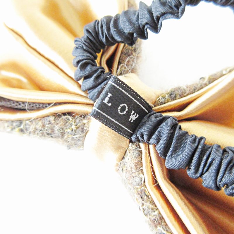 ラドロー LUDLOW 美品 リボン モチーフ ビジュー ツイード