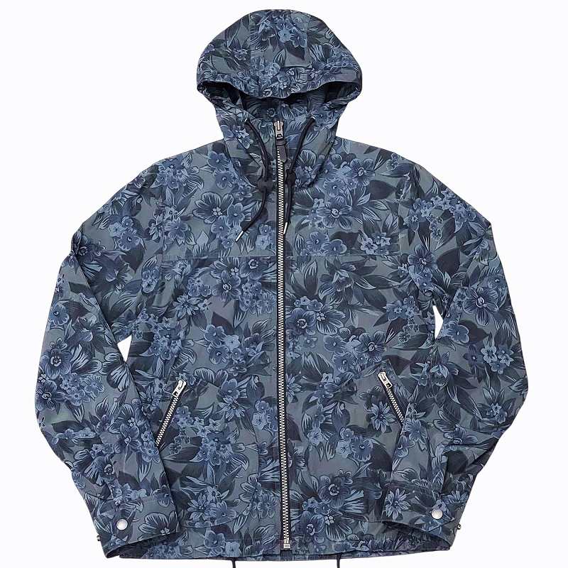 コーチ マウンテンパーカー ジャケット 花柄 レザー ポリ F56273 M コーチ COACH 美品 F56273 マウンテンパーカー ブルゾン