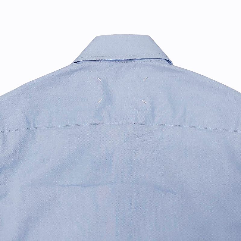 新品 マルタンマルジェラ 14 シャツ サックスブルー size 41 Maison