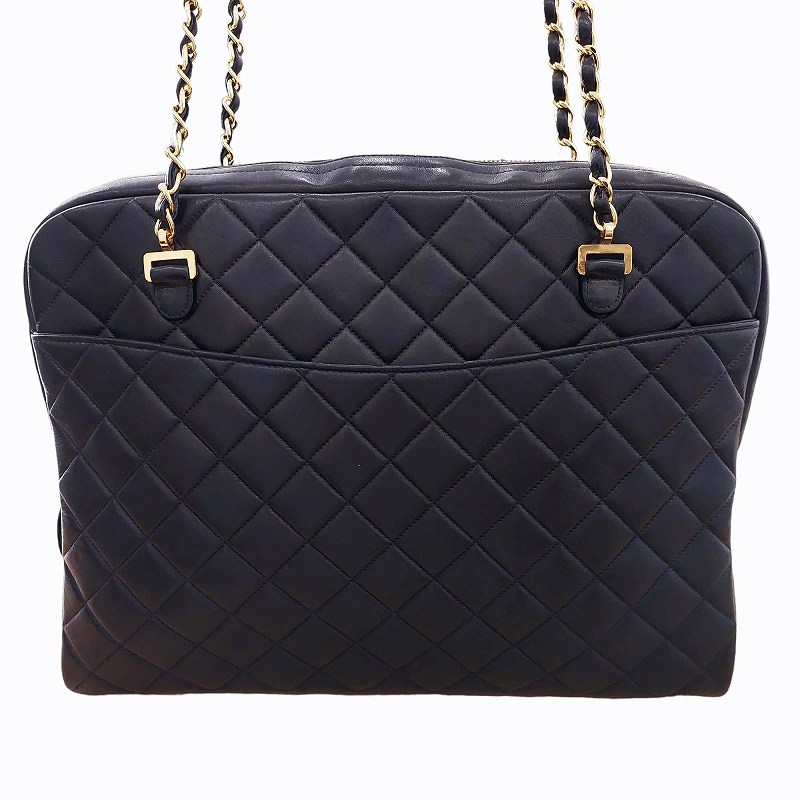 シャネル CHANEL ヴィンテージ マトラッセ ダブルチェーンショルダー  
